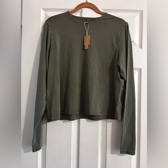 Skims Cotton Jersey Long Sleeve in Spruce size 4x - Picture 1 of 1
